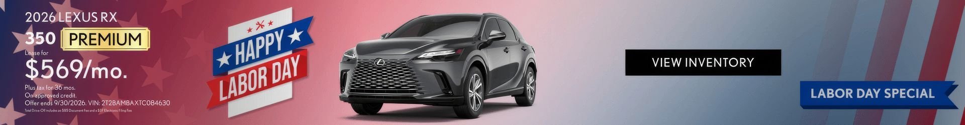 Lexus Labor Day Special