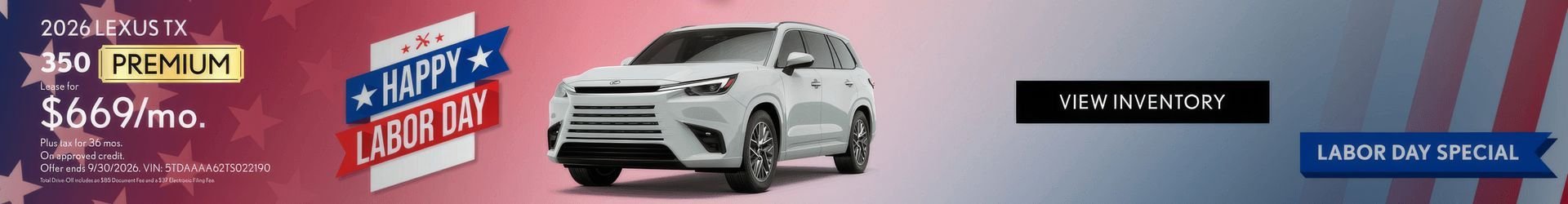 Lexus Labor Day Special