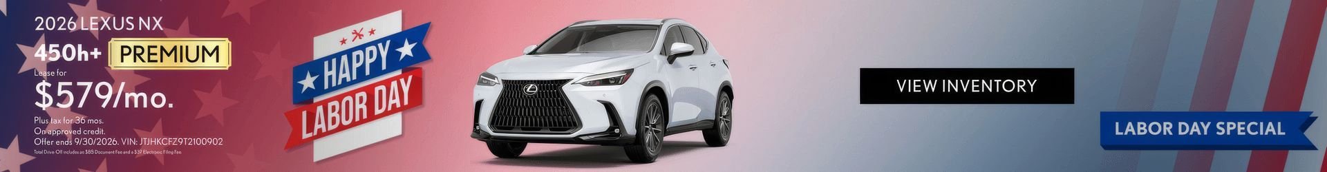 Lexus Labor Day Special