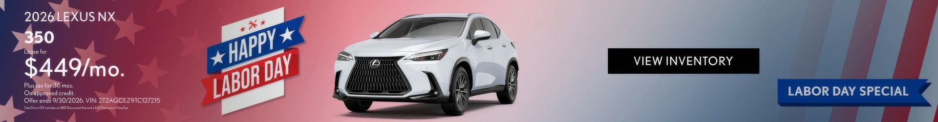 Lexus Labor Day Special