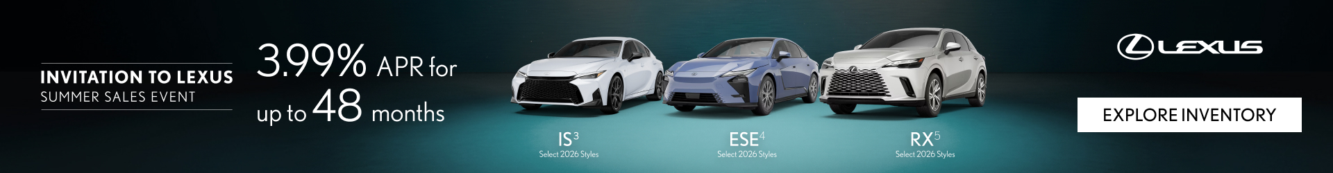 Invitation To Lexus Summer Sales Event