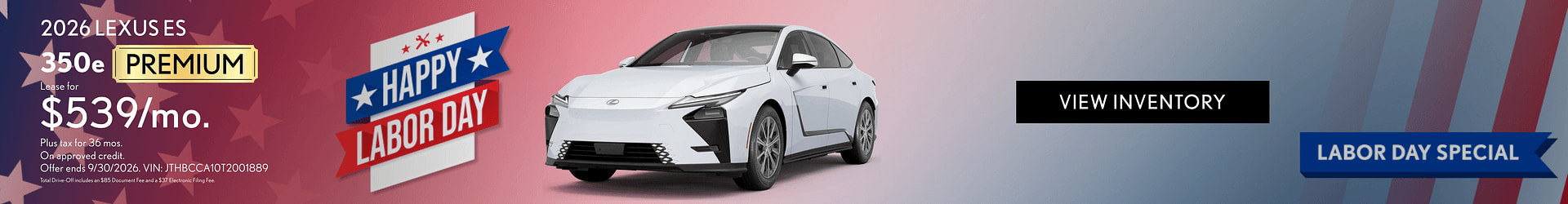 Lexus Labor Day Special